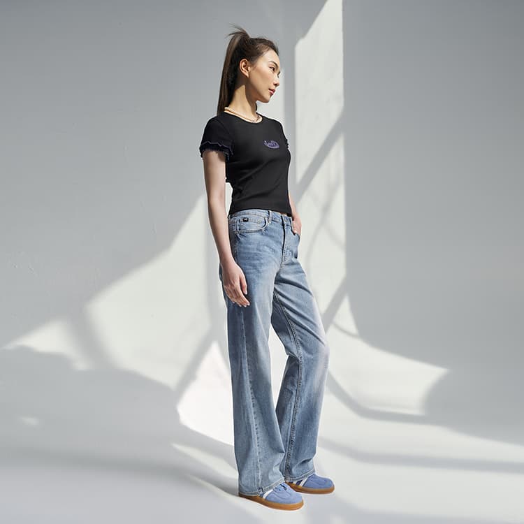 Джинсы Lee SS25 Джинсы Женские Светло-Синий - изображение 4