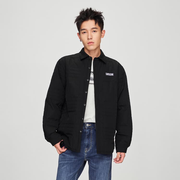 Зимняя куртка Lee FW24 Quilted Down Jacket Black - изображение 4