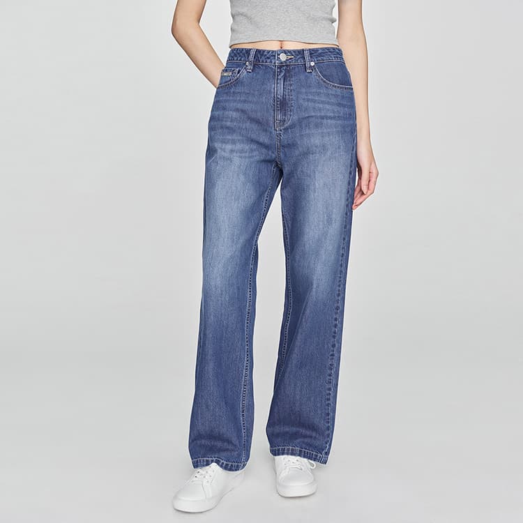 Джинсы Lee SS25 Джинсы Женские Средне-синий - изображение 4