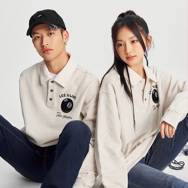 Худи Lee FW24 Oatmeal Grey - изображение 5