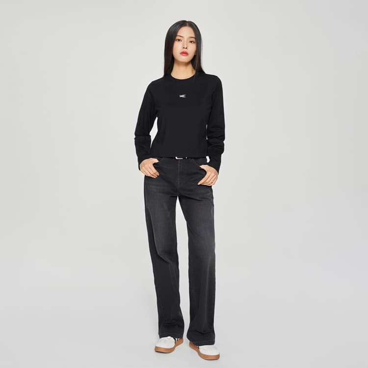 Футболка Lee Черные Женские Футболки - изображение 3