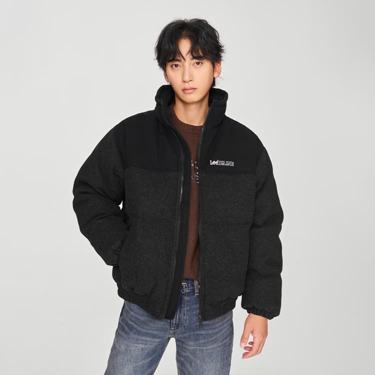 Зимняя куртка Lee FW24 Пуховик Мужской Темно-Серый - изображение 5