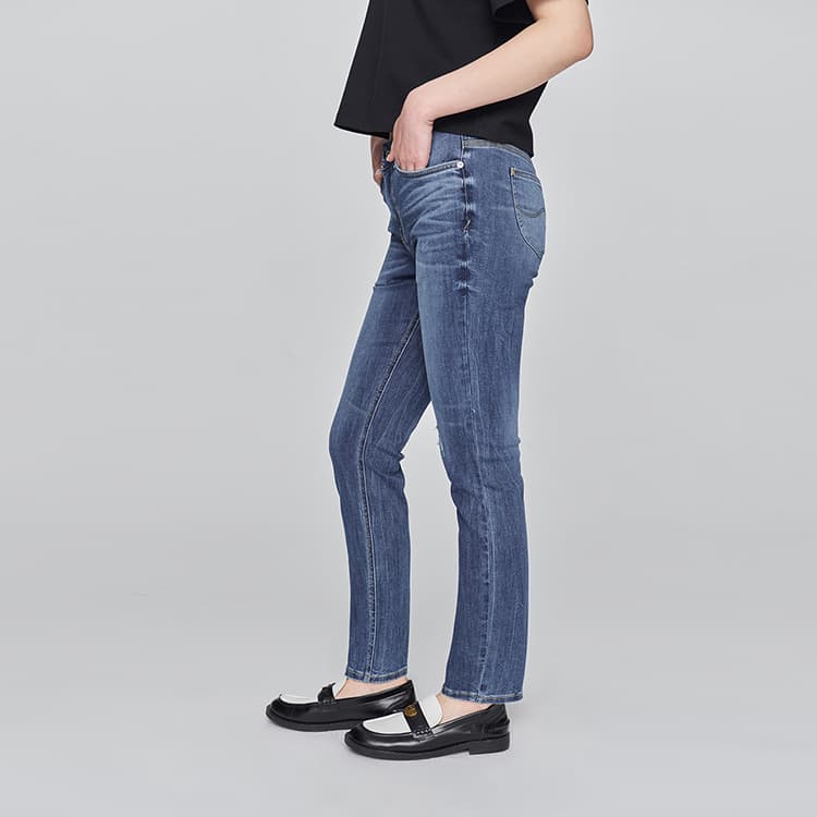Джинсы Lee SS25 Джинсы Женские Средне-Темно-Синий - изображение 4