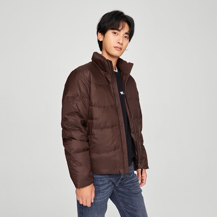 Зимняя куртка Lee FW24 Пуховик Мужской Темно-Коричневый - изображение 5