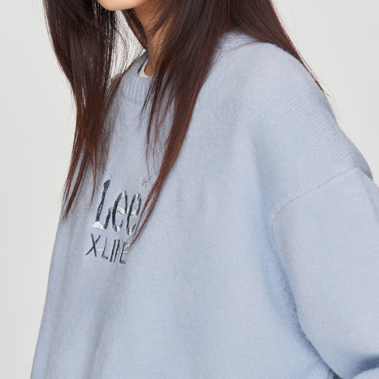 Кофта Lee FW24 Свитер Унисекс Небесный Далёкий - изображение 7