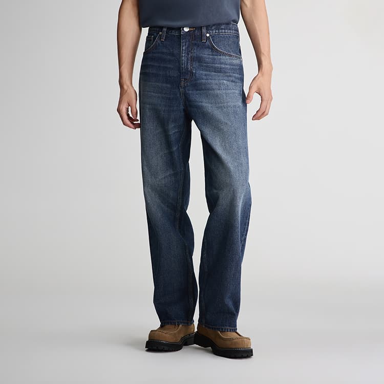 Штаны Lee Medium Blue Men's Jeans Ли Средне-синие Мужские Джинсы - изображение 3