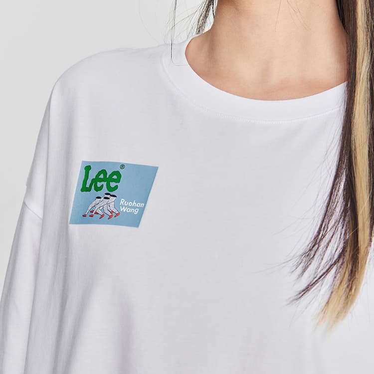 Футболка Lee Белые Женские Футболки - изображение 6