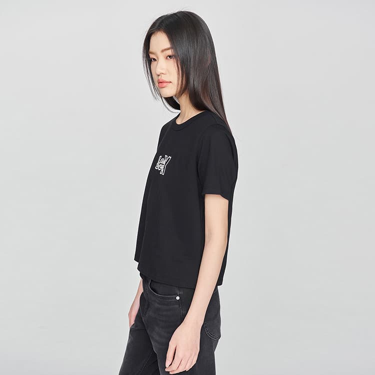 Футболка Lee SS25 Standard (Standard) T-Shirt Женская Черная - изображение 6
