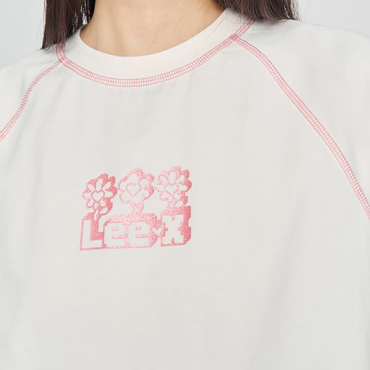 Футболка Lee SS25 Реглан T-Shirt Женская Экрю - изображение 7