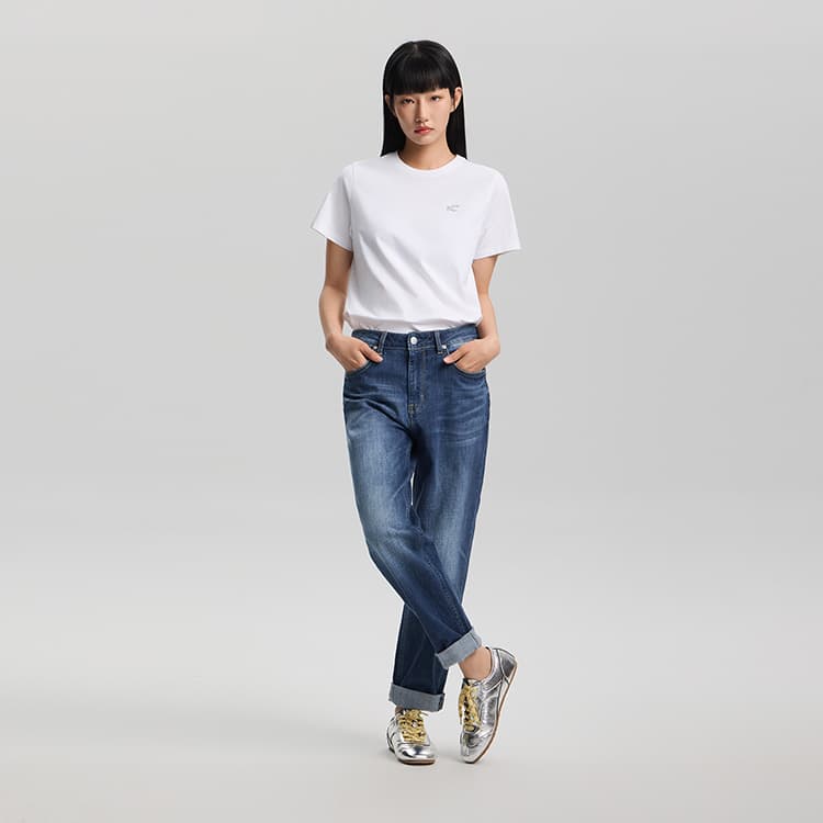 Джинсы Lee Medium Dark Blue Women's Jeans Ли Мид Темно-Синий Женские Джинсы - изображение 3