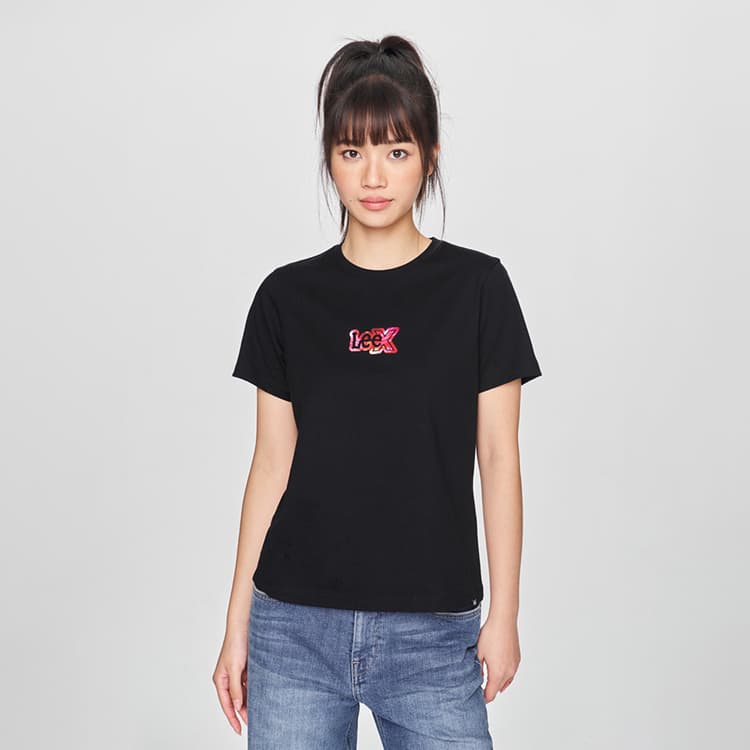 Футболка Lee SS25 Standard (Standard) T-Shirt Женская Черная - изображение 5