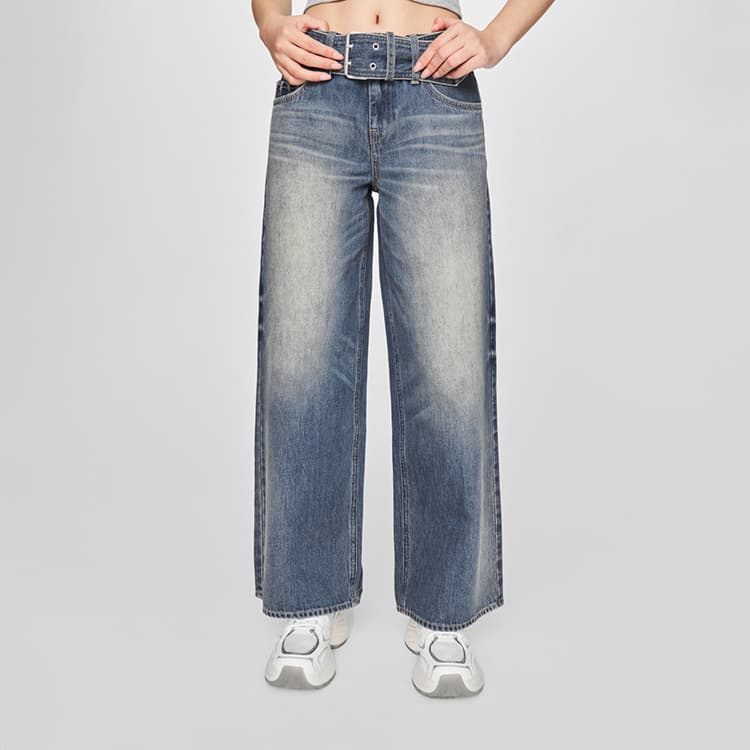 Джинсы Lee SS25 Джинсы Женские Винтаж Синий - изображение 5