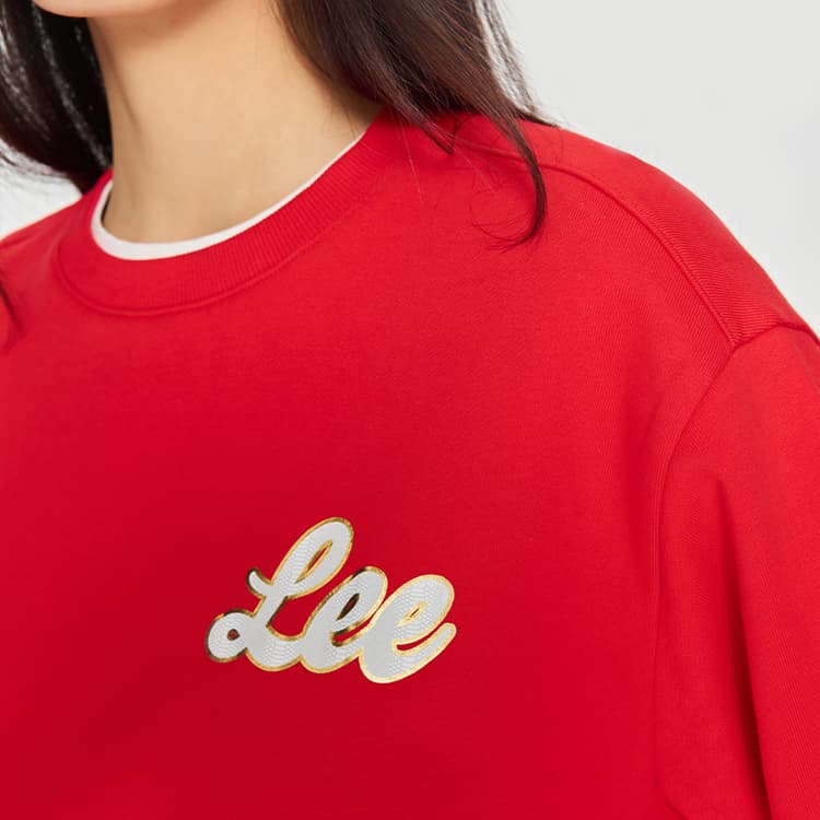 Худи Lee SS25 Толстовка Женское Красное - изображение 5