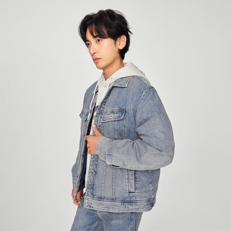 Зимняя куртка Lee FW24 Пуховик Мужской Средний Светло-Синий - изображение 6