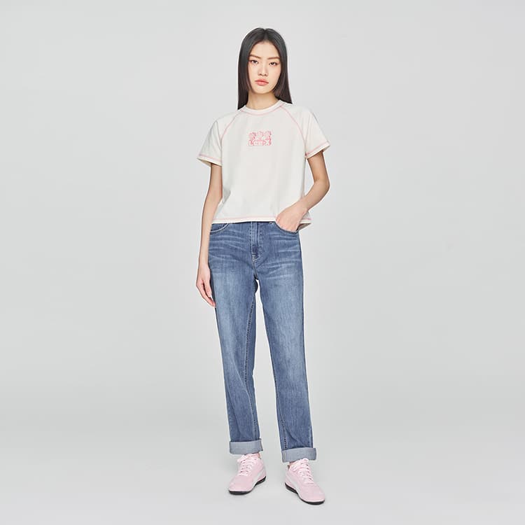 Джинсы Lee SS25 Джинсы Женские Средне-синий - изображение 3