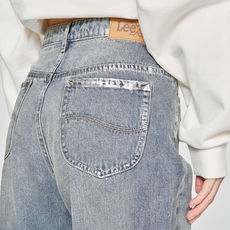 Джинсы Lee SS25 Джинсы Женские Винтажный Светло-Синий - изображение 7