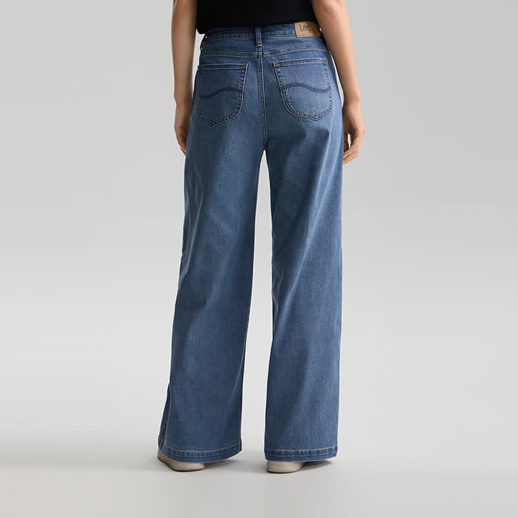 Джинсы Lee Medium Blue Women's Jeans Ли Мидни Блу Женский Джинсы - изображение 6