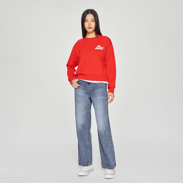 Худи Lee SS25 Толстовка Женское Красное - изображение 3