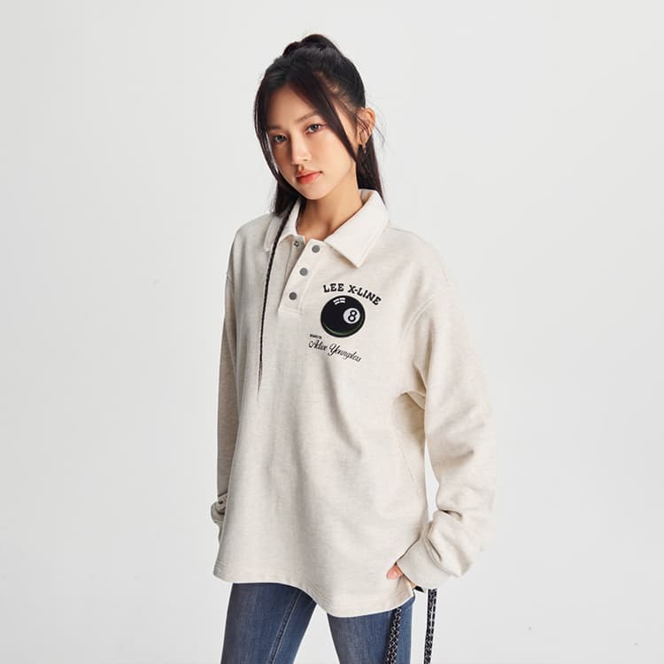 Худи Lee FW24 Oatmeal Grey - изображение 6