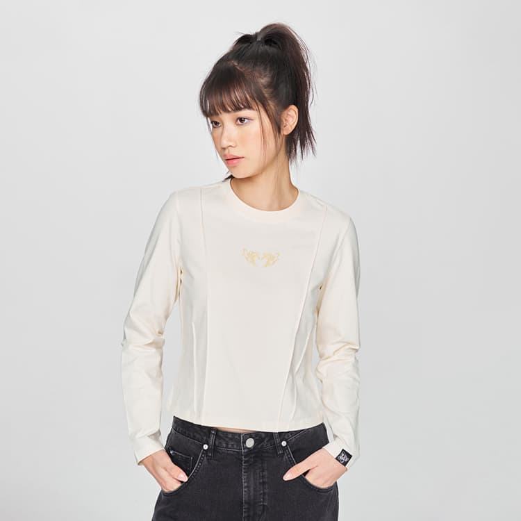 Футболка Lee SS25 Standard (Стандартная) T-Рубашка Женская Экрю - изображение 4