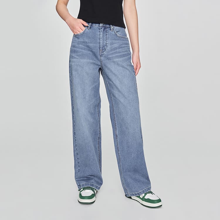 Джинсы Lee SS25 Джинсы Женские Средний Светло-Синий - изображение 4