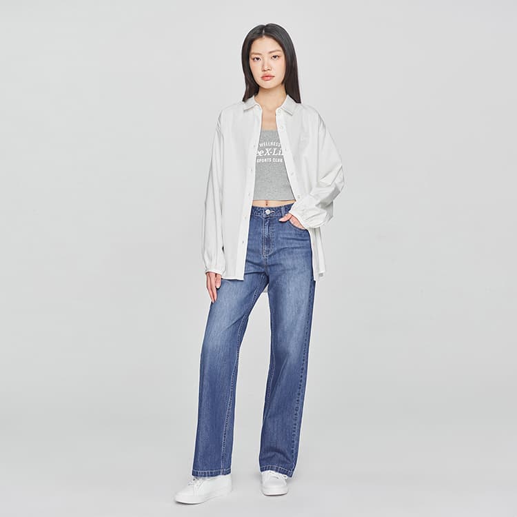Джинсы Lee SS25 Джинсы Женские Средне-синий - изображение 3