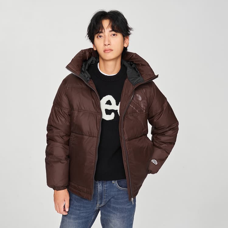 Зимняя куртка Lee FW24 Пуховик Мужской Темно-Коричневый - изображение 5
