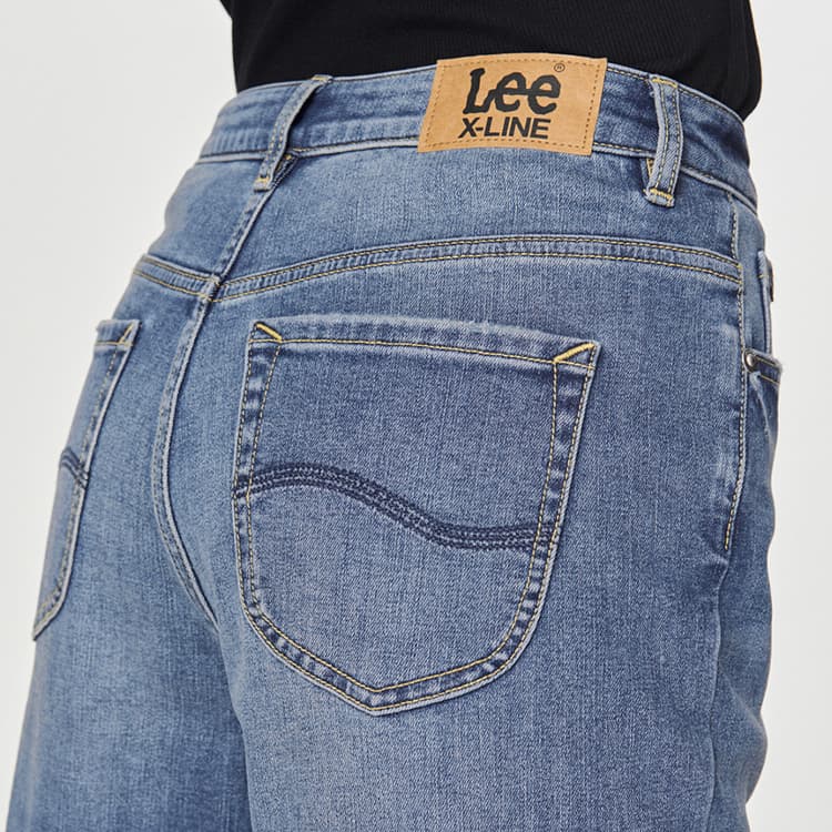 Джинсы Lee FW24 Джинсы Женские Средне-синие - изображение 8