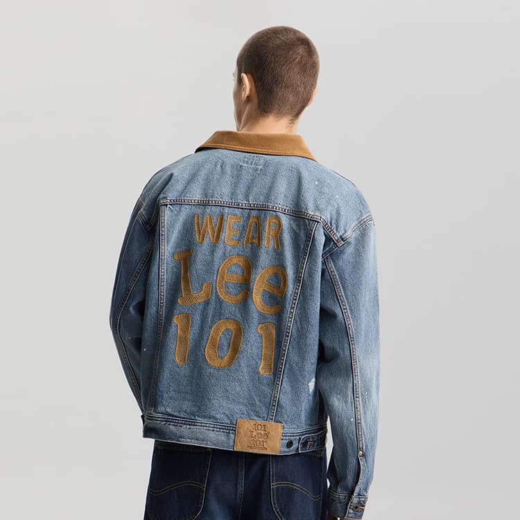 Джинсовая куртка Lee Medium Blue Men's Denim Jackets Ли Средне-синие мужские джинсовые куртки - изображение 5