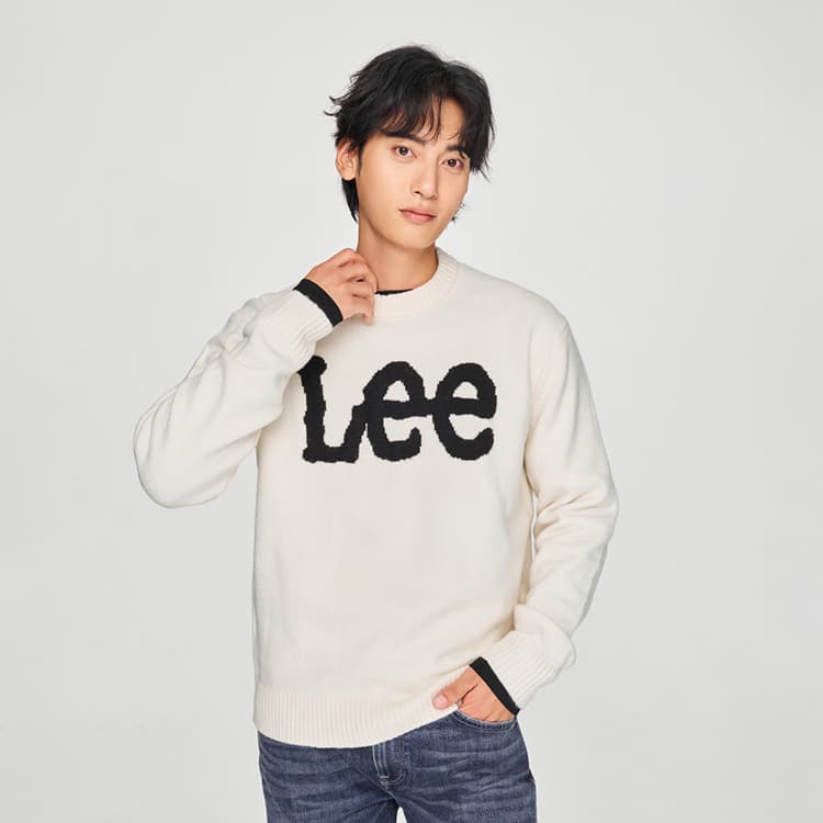Кофта Lee Сливочный Мужской Свитеры - изображение 4