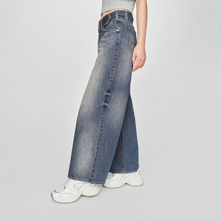 Джинсы Lee SS25 Джинсы Женские Винтаж Синий - изображение 7