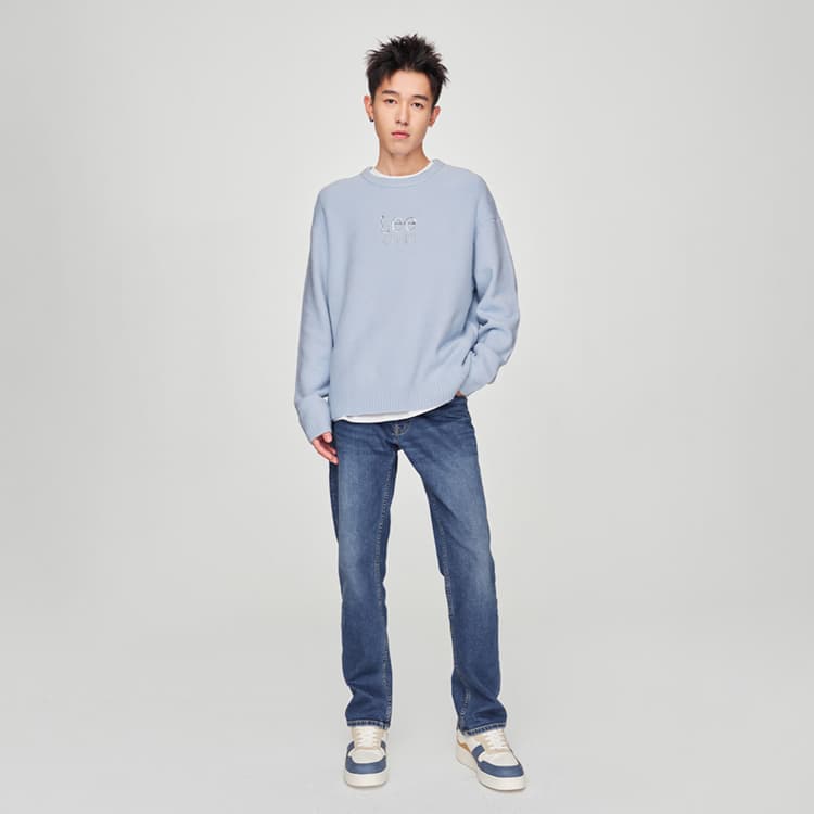Кофта Lee FW24 Свитер Унисекс Небесный Далёкий - изображение 6