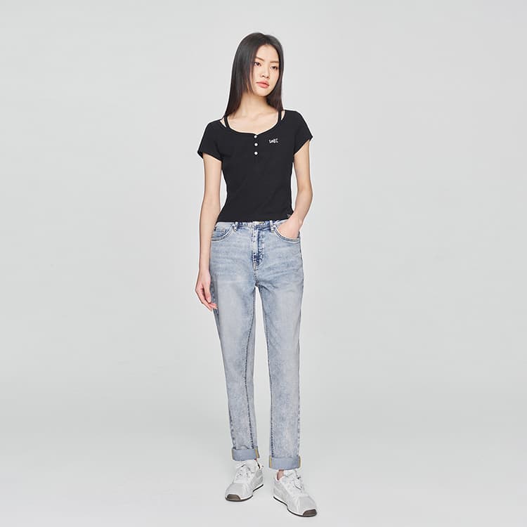 Джинсы Lee SS25 Джинсы Женские Светло-Синий - изображение 4