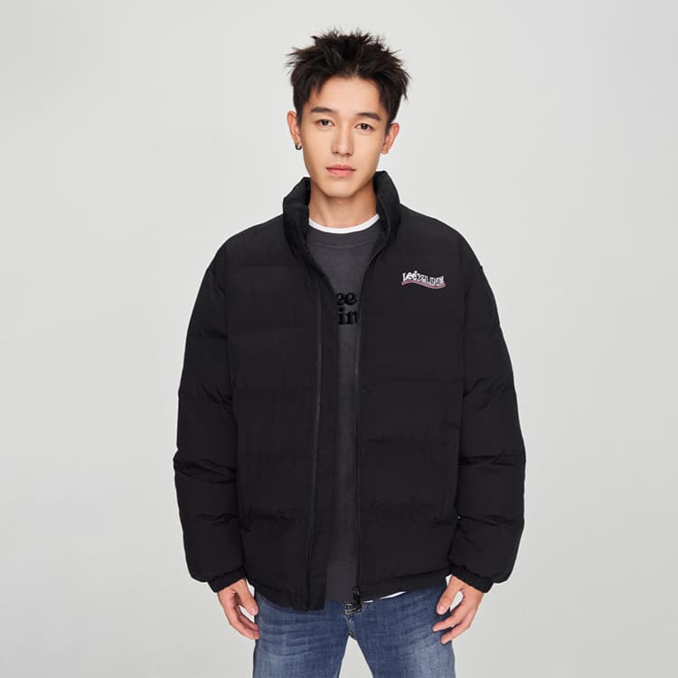Зимняя куртка пуховик Lee FW24 Хлопковый пуховик Мужской Черный - изображение 4