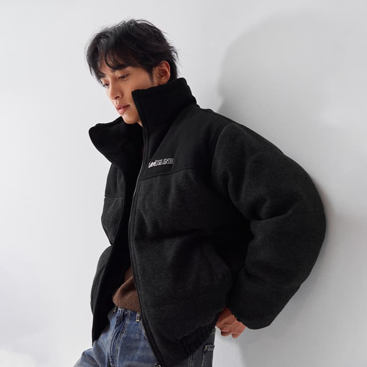 Зимняя куртка Lee FW24 Пуховик Мужской Темно-Серый - изображение 7