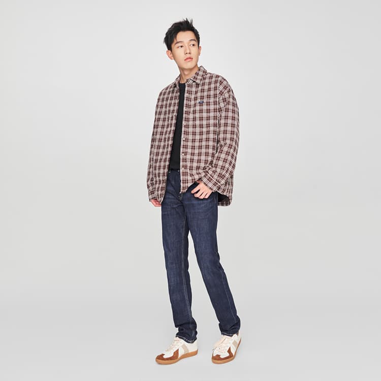 Зимняя куртка пуховик Lee FW24 Хлопковый пуховик Мужской Темно-коричневый - изображение 3