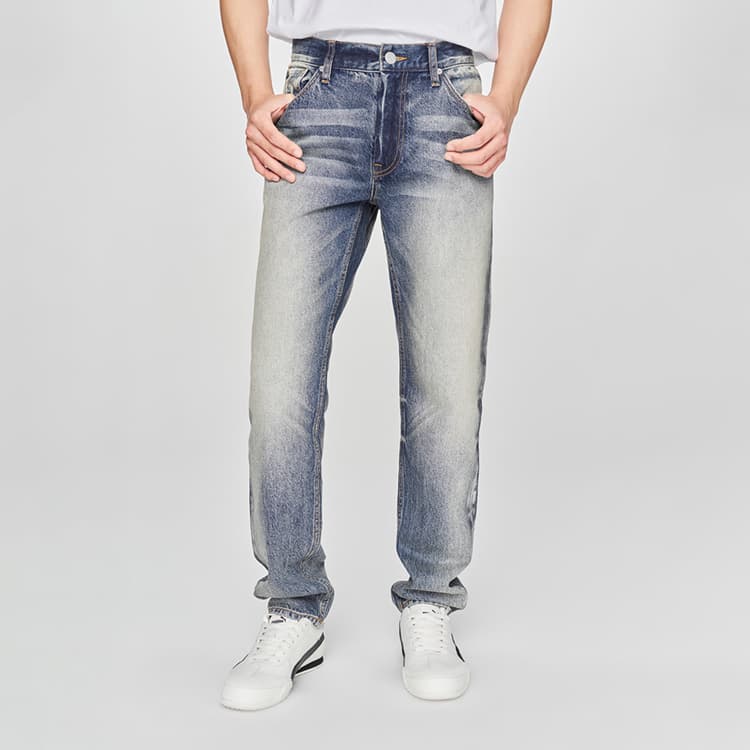 Штаны Lee SS25 Джинсы Мужские Винтаж Средне-Темно-Синий - изображение 4