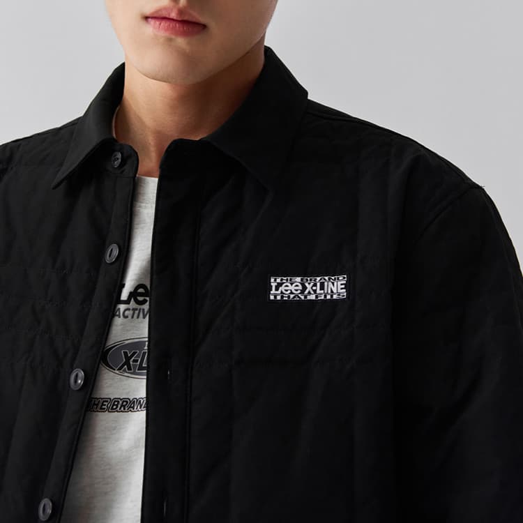 Зимняя куртка Lee FW24 Quilted Down Jacket Black - изображение 8