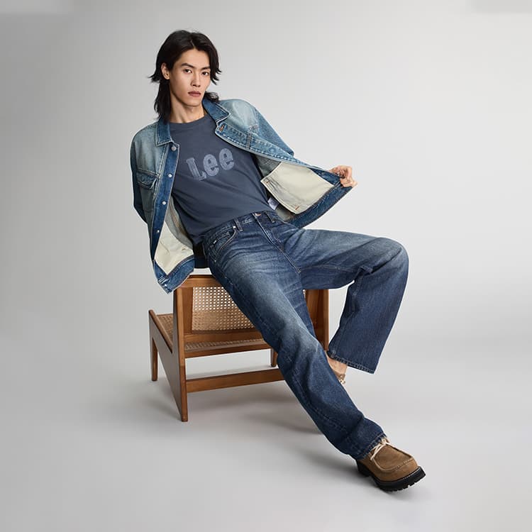 Штаны Lee Medium Blue Men's Jeans Ли Средне-синие Мужские Джинсы - изображение 4