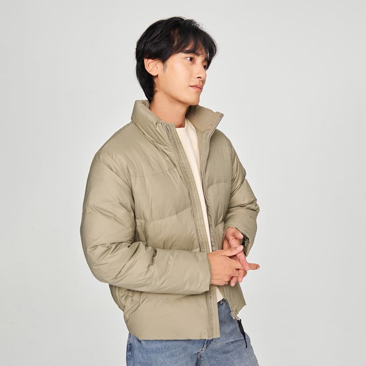Зимняя куртка Lee FW24 Пуховик Мужской Хаки Серый Цвет - изображение 6
