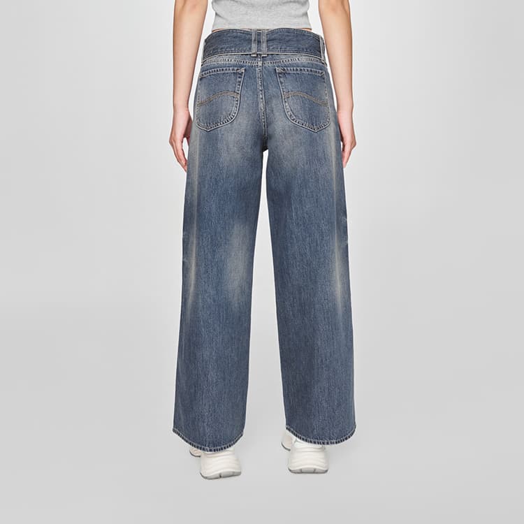 Джинсы Lee SS25 Джинсы Женские Винтаж Синий - изображение 8