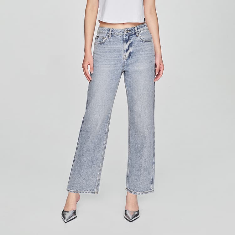 Джинсы Lee SS25 Джинсы Женские Светло-Синий - изображение 4