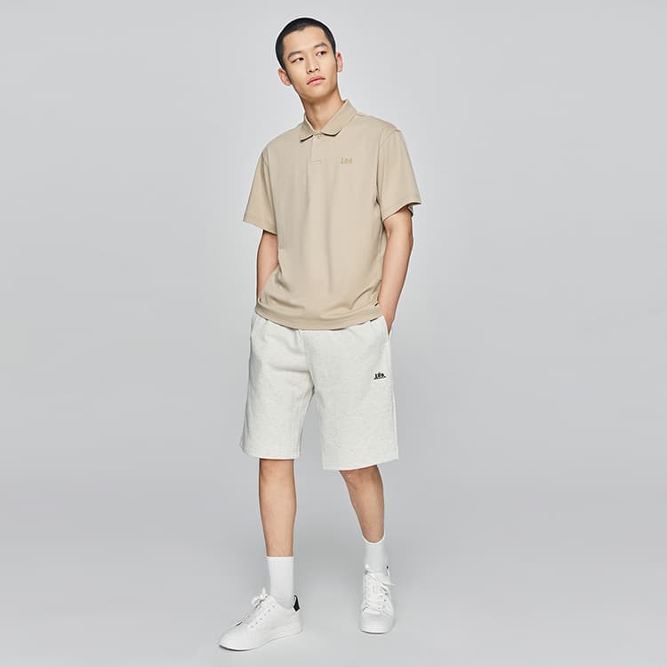 Поло Lee совместный бренд модель Khaki Мужская Поло - изображение 3