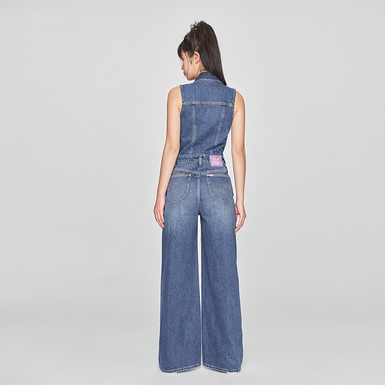 Lee SS25 Комбинезон Женский Средний Синий - изображение 6