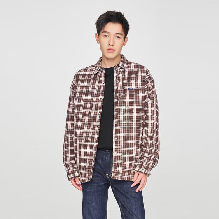 Зимняя куртка пуховик Lee FW24 Хлопковый пуховик Мужской Темно-коричневый - изображение 4