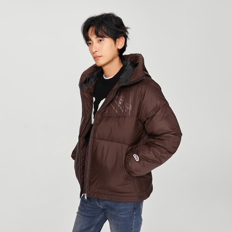 Зимняя куртка Lee FW24 Пуховик Мужской Темно-Коричневый - изображение 7