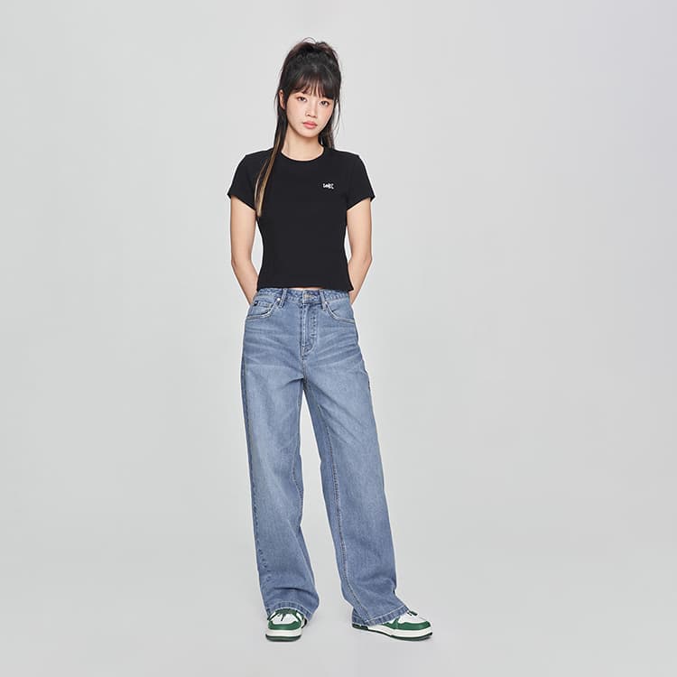 Джинсы Lee SS25 Джинсы Женские Средний Светло-Синий - изображение 3