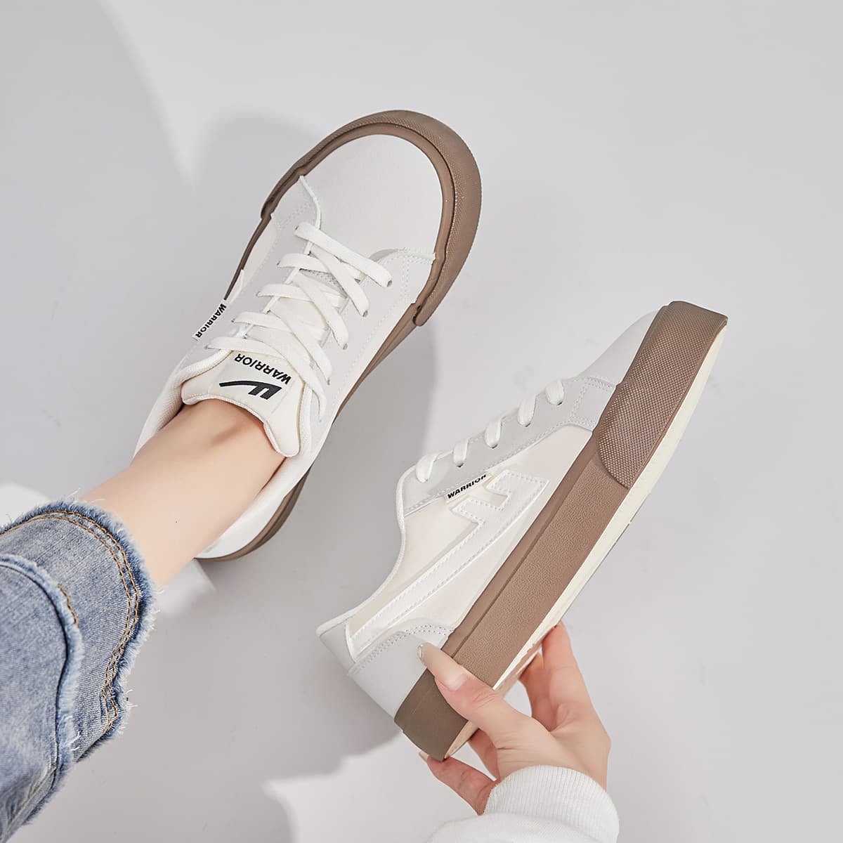 Кеды Warrior Canvas Low Top Beige - изображение 8