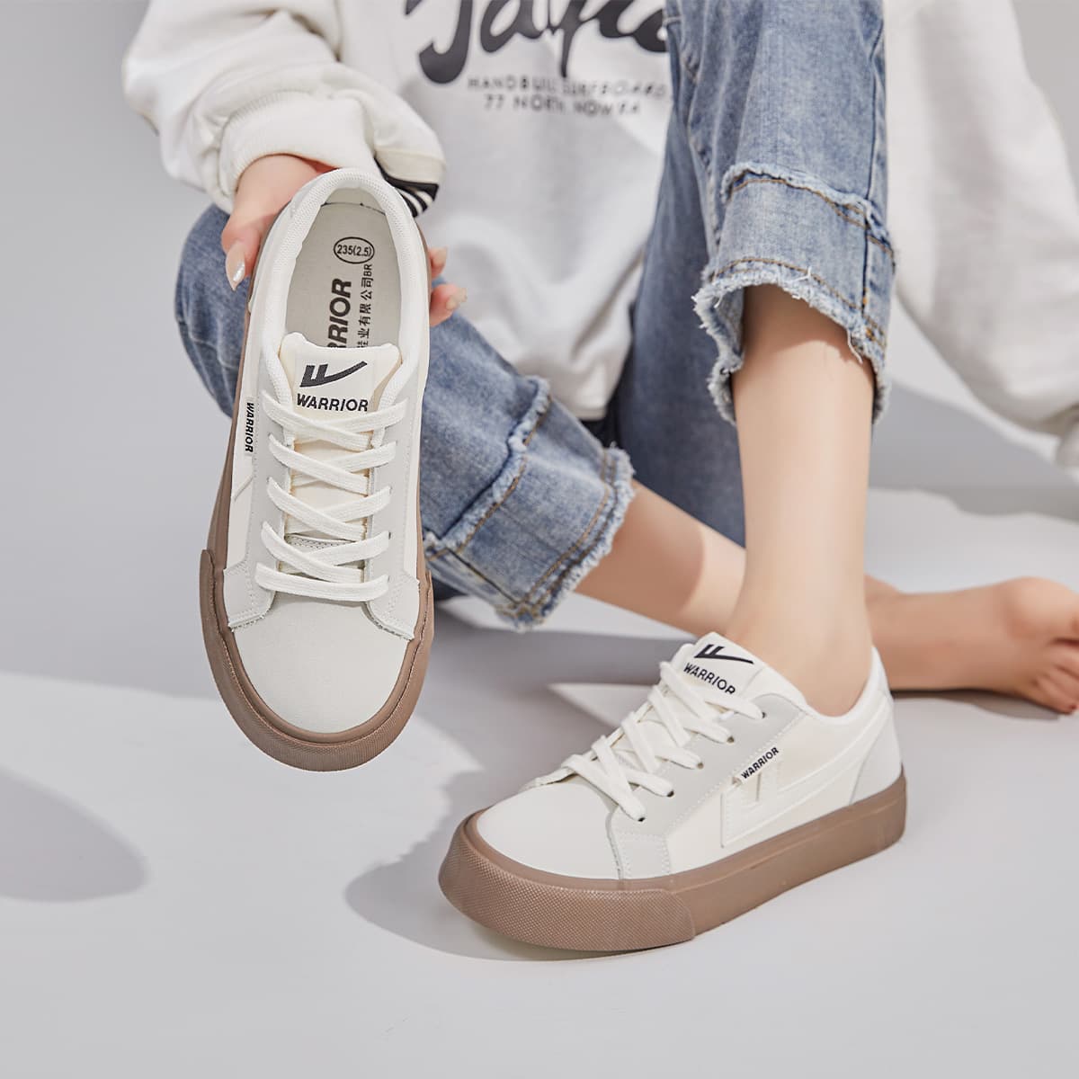 Кеды Warrior Canvas Low Top Beige - изображение 10