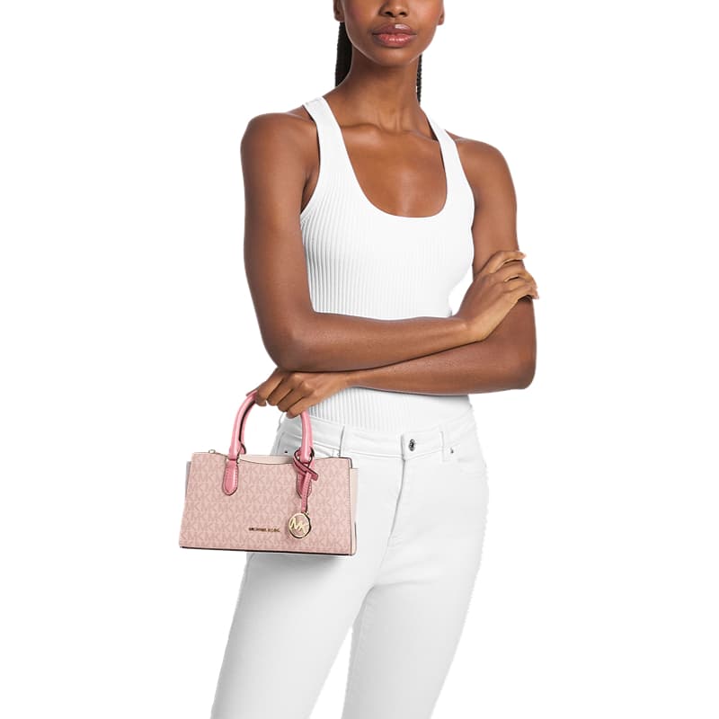 Сумка MICHAEL KORS Искусственная кожа Сумка Маленькая Женская Розовая и Молочно-белая - изображение 5